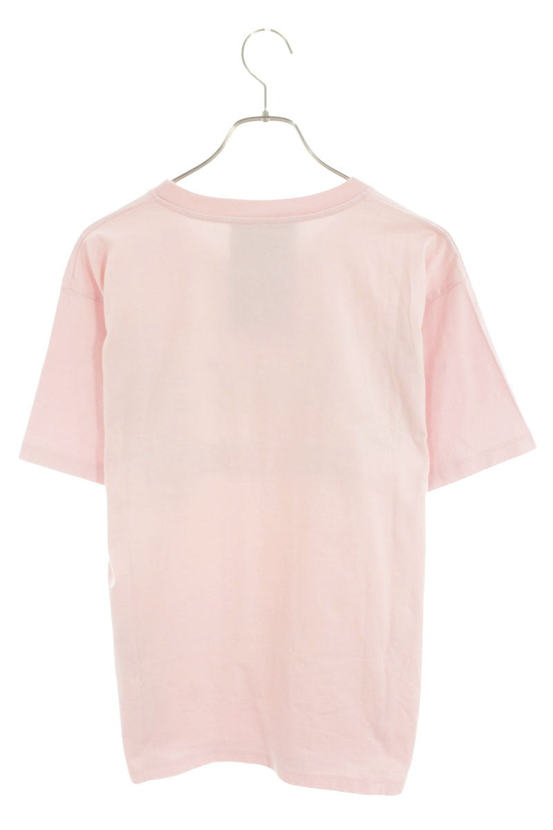 GUCCI Pineapple Logo Print T-Shirt Pink Size XS