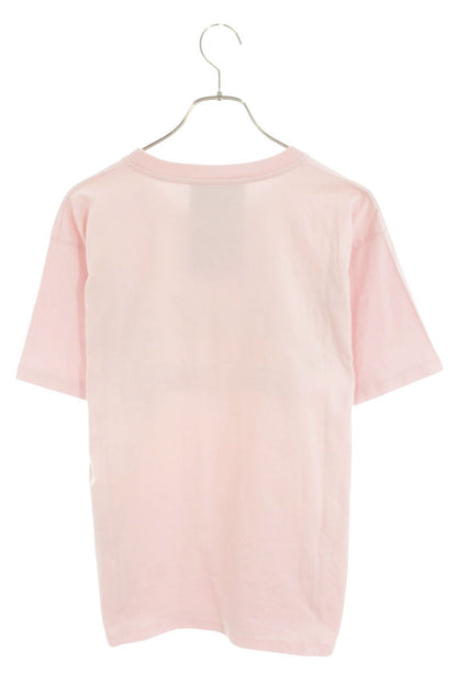 GUCCI Pineapple Logo Print T-Shirt Pink Size XS