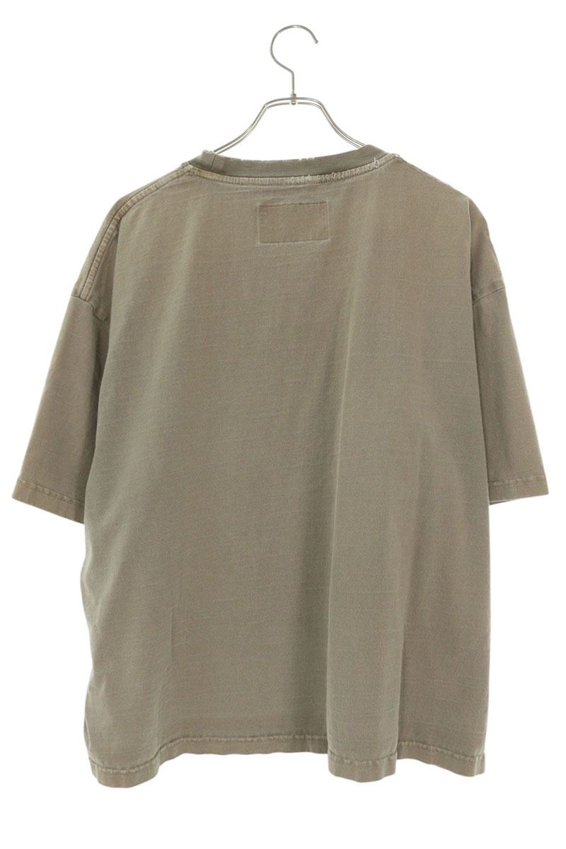 LATUI ATELIER Distressed Print T-Shirt Brown Size S