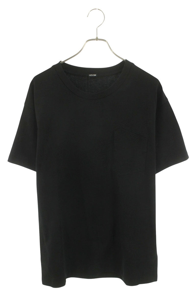 LES SIX 26SS Pocket Design T-Shirt Black Size M