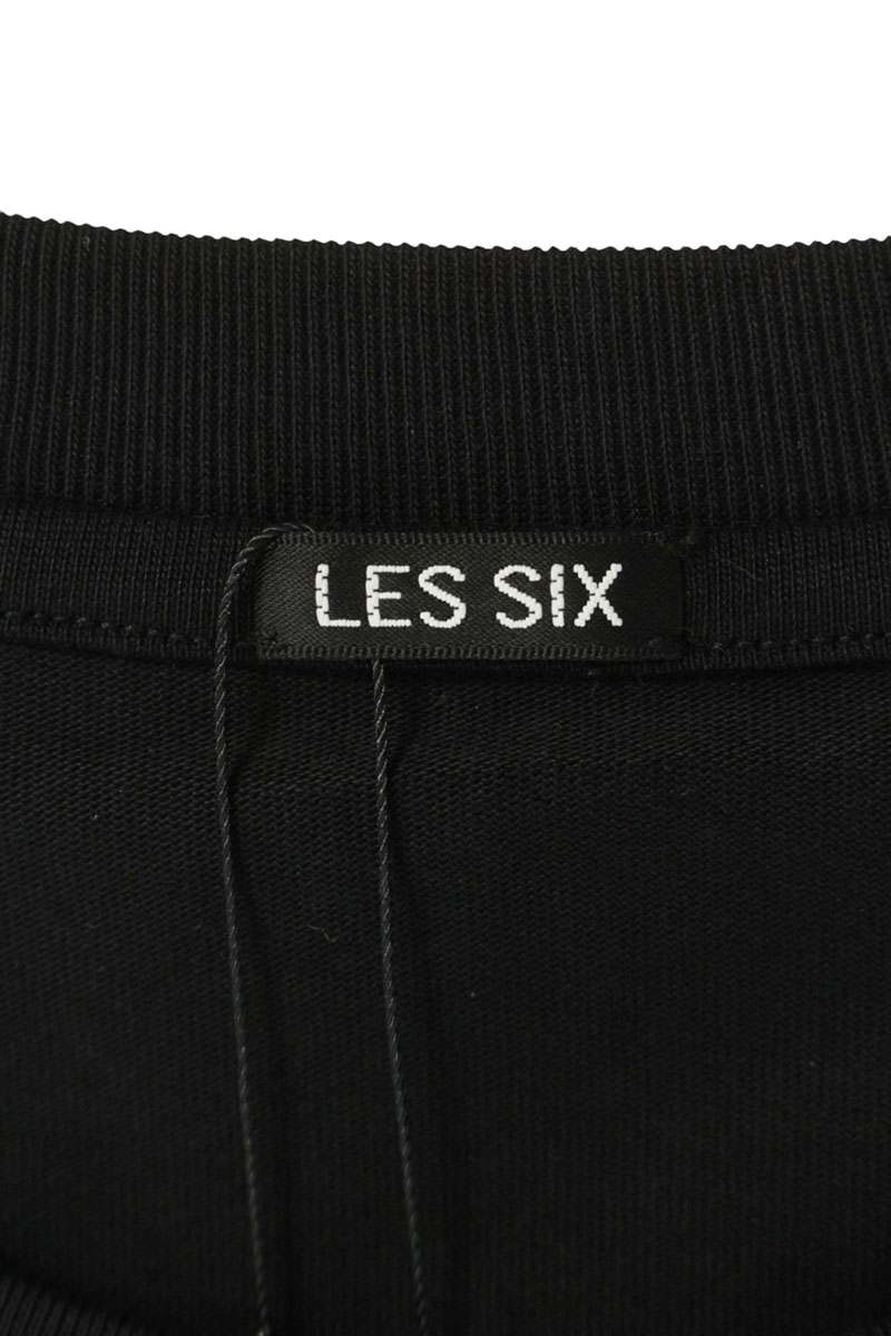 LES SIX 26SS Pocket Design T-Shirt Black Size M