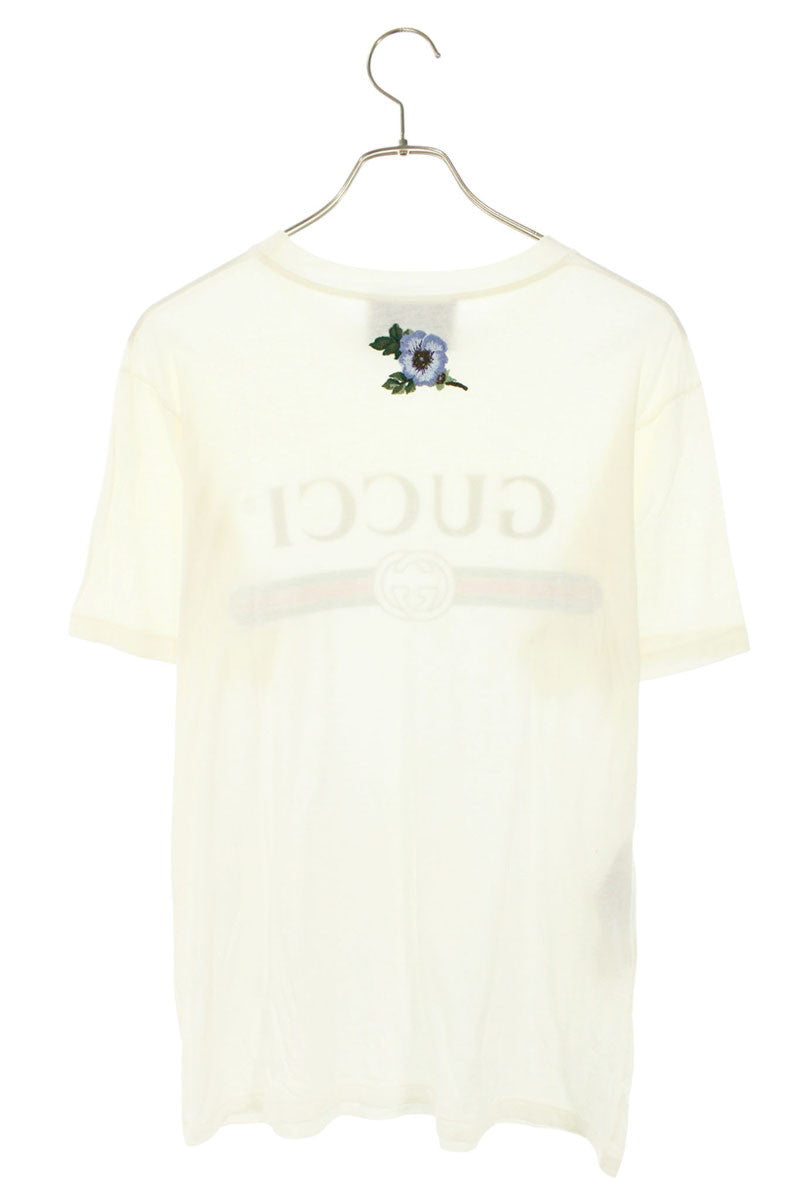 GUCCI Cotton Logo T-Shirt White Size XS