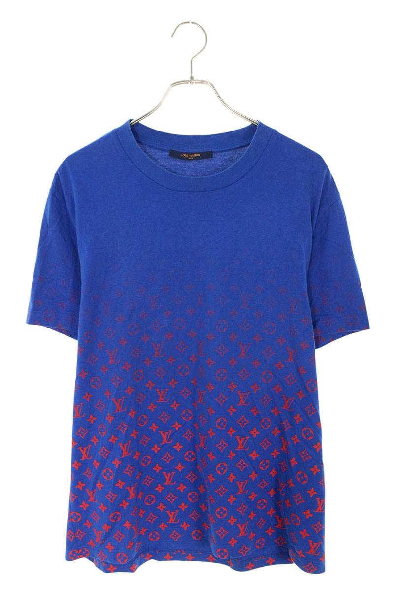 Louis Vuitton Print T-Shirt Blue Size XL
