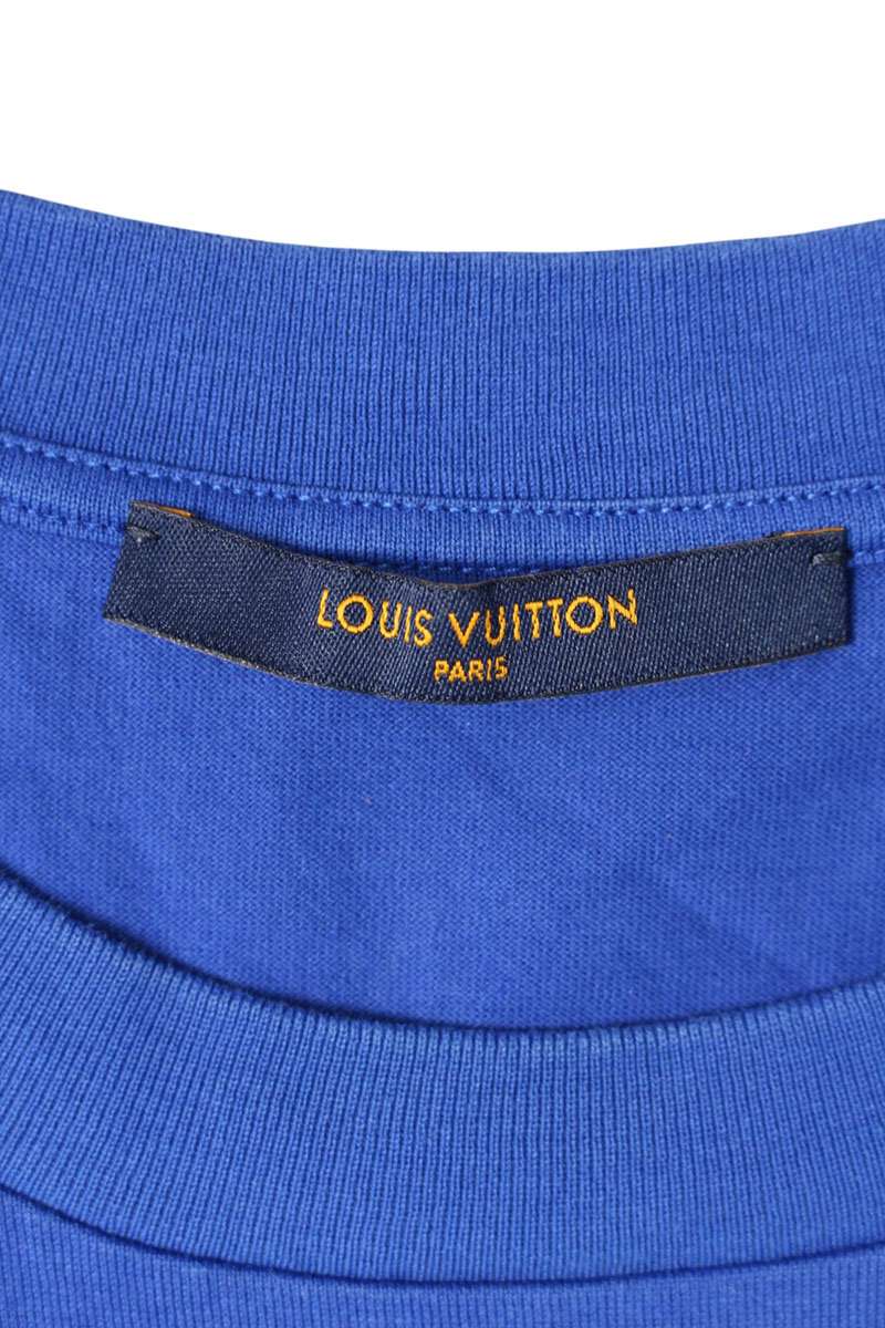 Louis Vuitton Print T-Shirt Blue Size XL