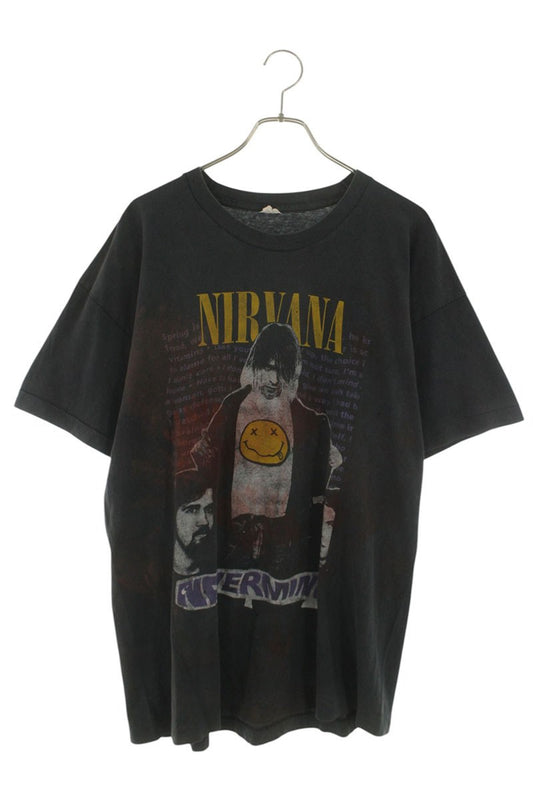 VINTAGE NIRVANA Nevermind Graphic T-Shirt Black Size L