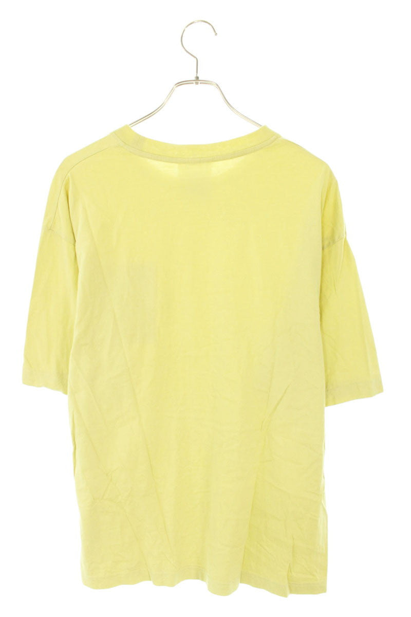 Acne Studios Cotton T-Shirt Yellow Size XS