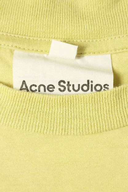Acne Studios Cotton T-Shirt Yellow Size XS