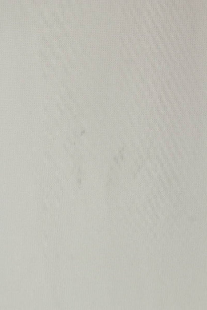 BALENCIAGA College Logo Print Cotton T-Shirt White Size S