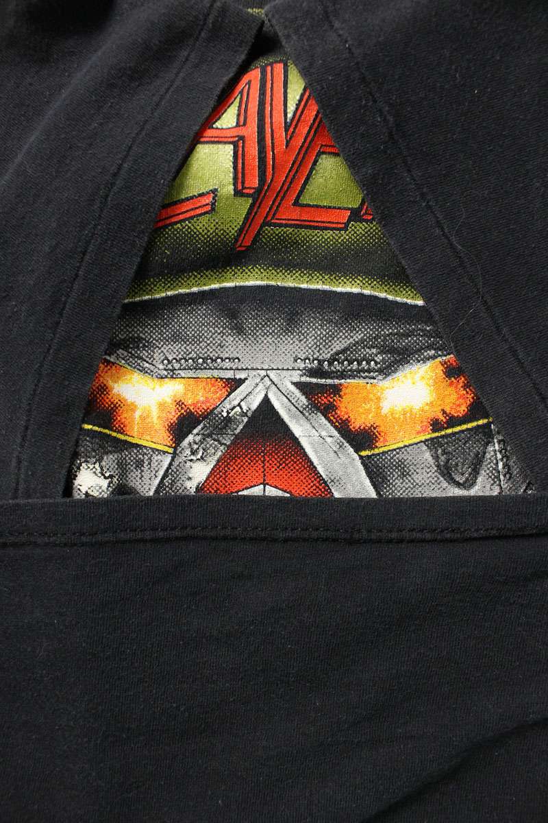 VINTAGE Slayer Double-Sided Graphic T-Shirt Black Size L