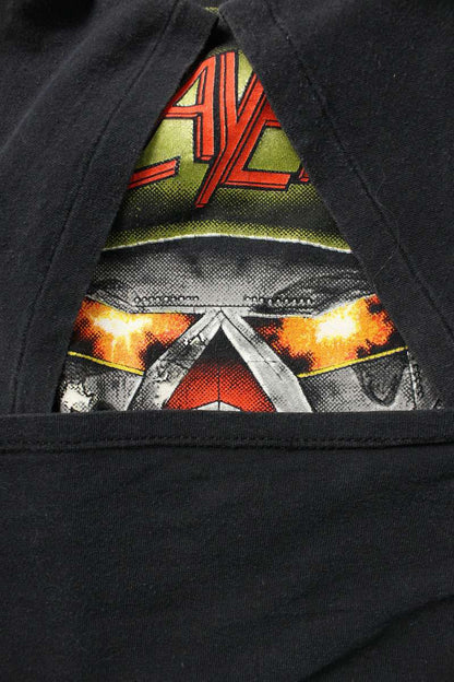 VINTAGE Slayer Double-Sided Graphic T-Shirt Black Size L