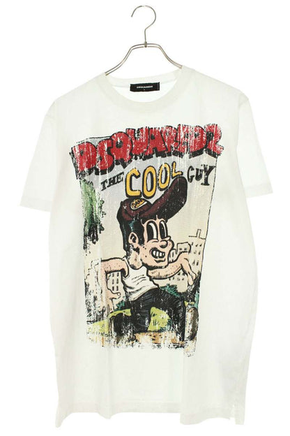 DSQUARED2 23AW Character Print T-Shirt White Size L