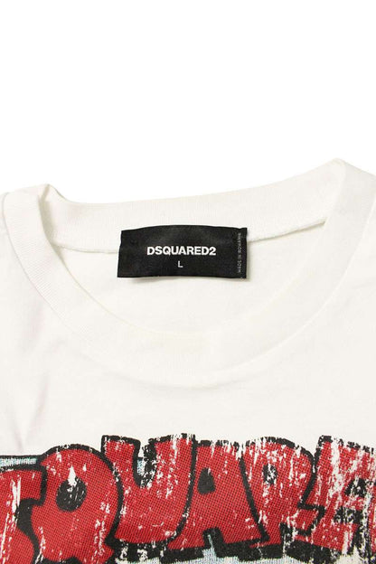 DSQUARED2 23AW Character Print T-Shirt White Size L