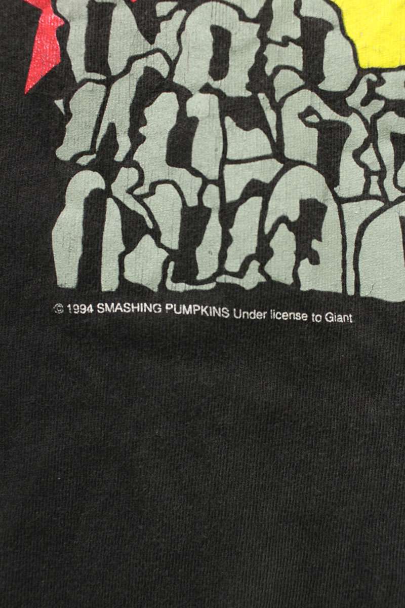 VINTAGE Smashing Pumpkins Crown Print T-Shirt Black Size XL