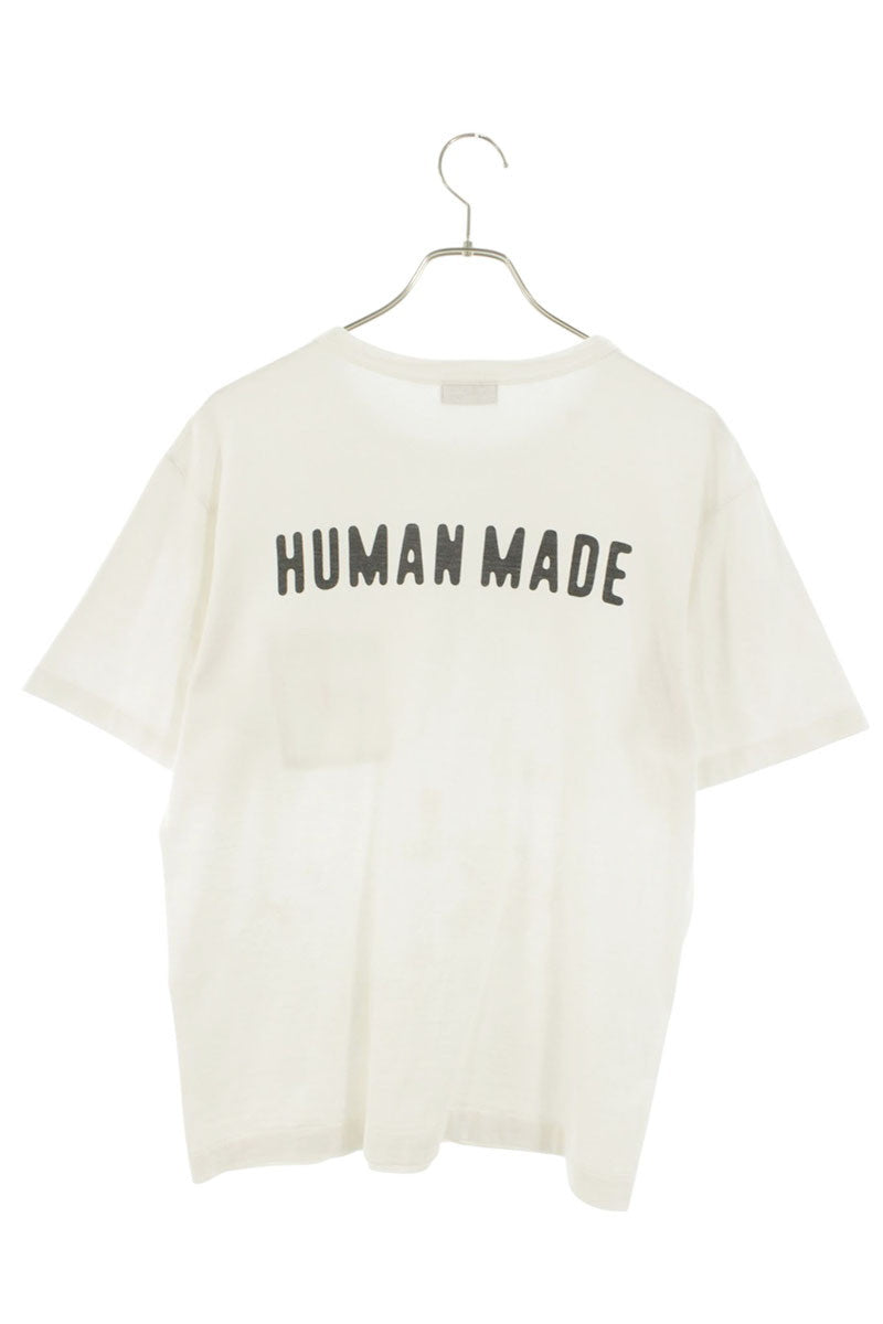 HUMAN MADE Heart Logo Embroidered T-Shirt White Red Size S