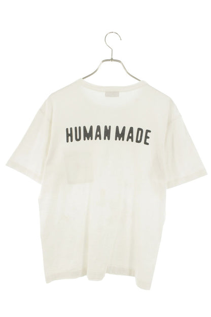 HUMAN MADE Heart Logo Embroidered T-Shirt White Red Size S