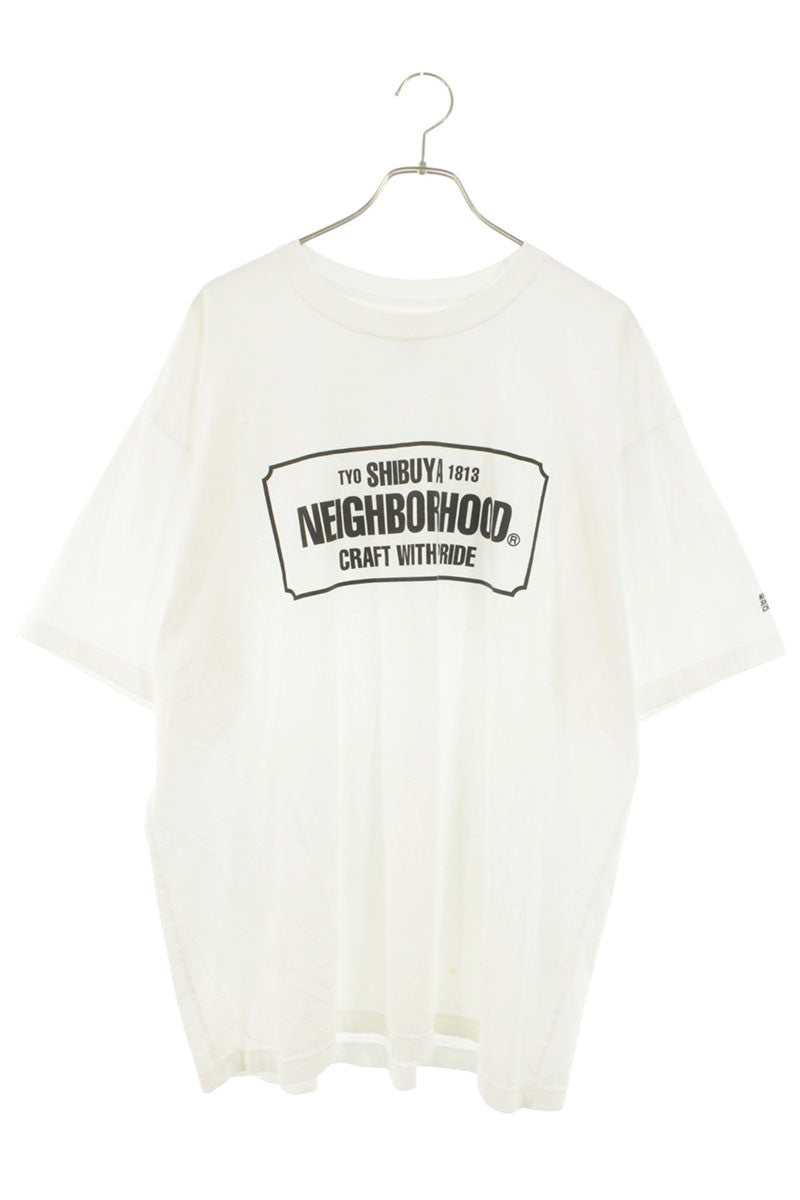 NEIGHBORHOOD Front Logo Print T-Shirt White Size XXL