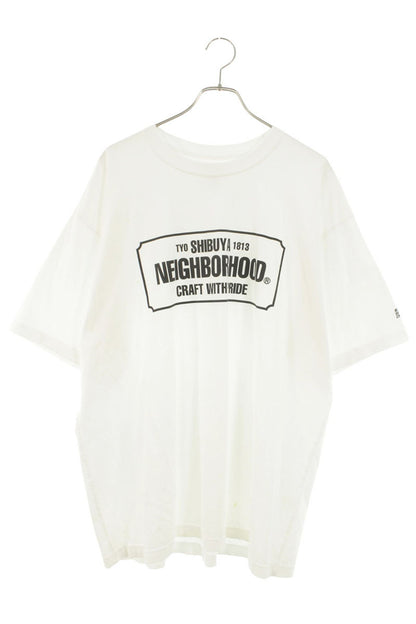 NEIGHBORHOOD Front Logo Print T-Shirt White Size XXL