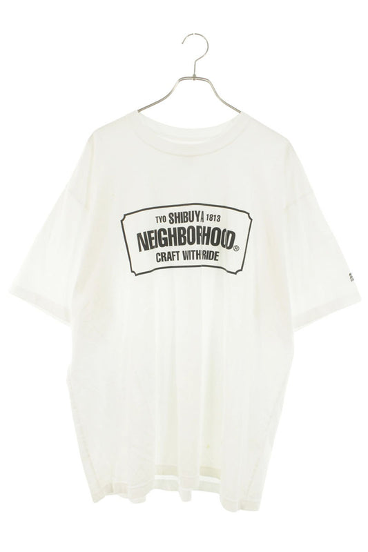 NEIGHBORHOOD Front Logo Print T-Shirt White Size XXL