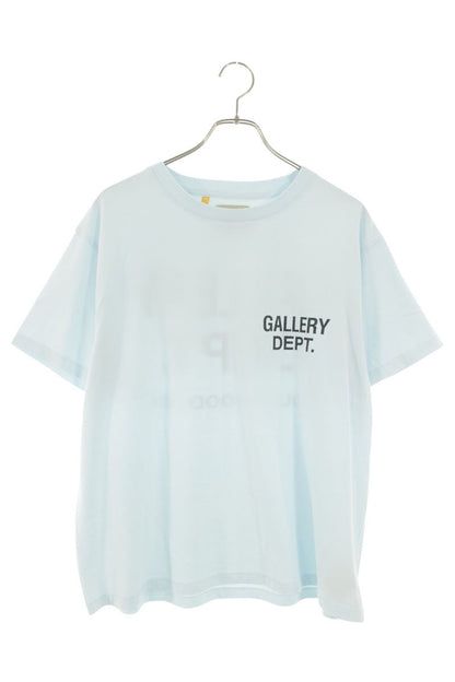 GALLERY DEPT Logo Print T-Shirt Light Blue Size M