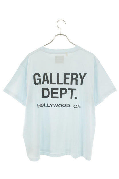 GALLERY DEPT Logo Print T-Shirt Light Blue Size M