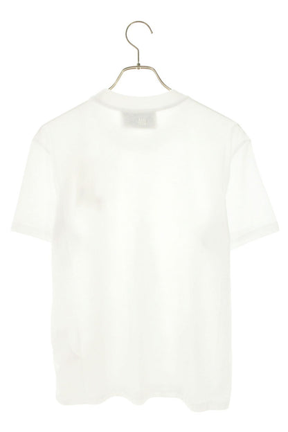AMI 26SS Embroidered T-Shirt White x Red Size XL
