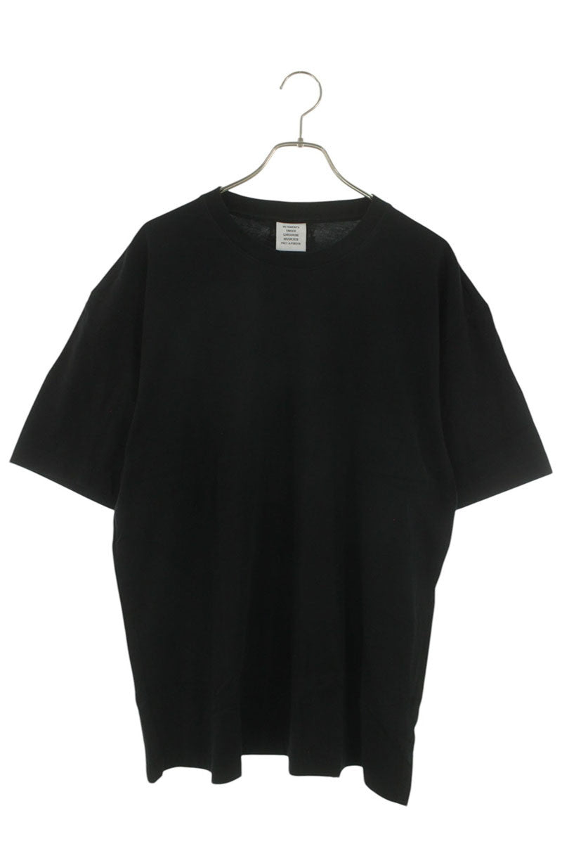 Vetements Back Logo Embroidered T-Shirt Black Size XL