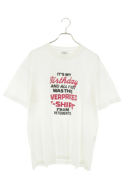 Vetements Print T-Shirt White Size XL