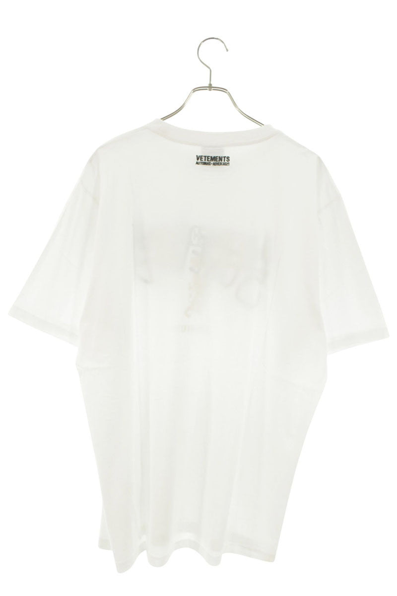 Vetements Print T-Shirt White Size XL