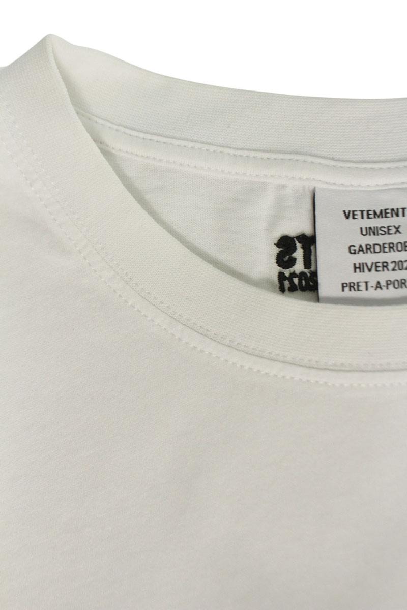 Vetements Print T-Shirt White Size XL