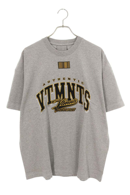 VTMNTS College Logo T-shirt Gray Size L