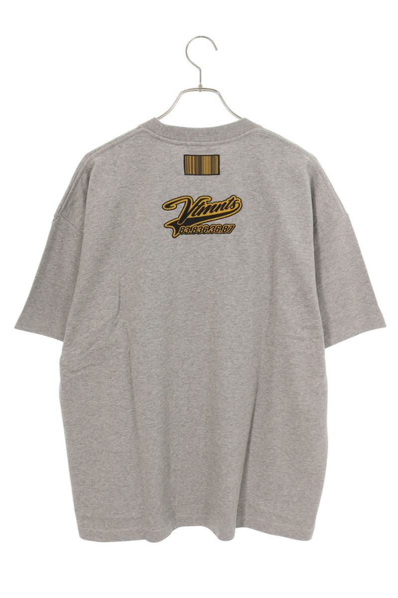 VTMNTS College Logo T-shirt Gray Size L