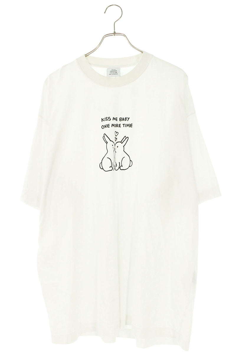 Vetements Front Print Shirt White Size XS