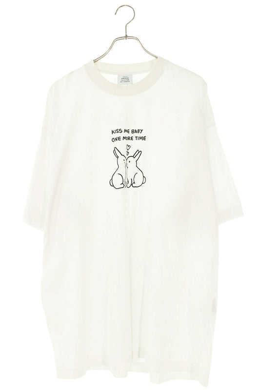 Vetements Front Print Shirt White Size XS