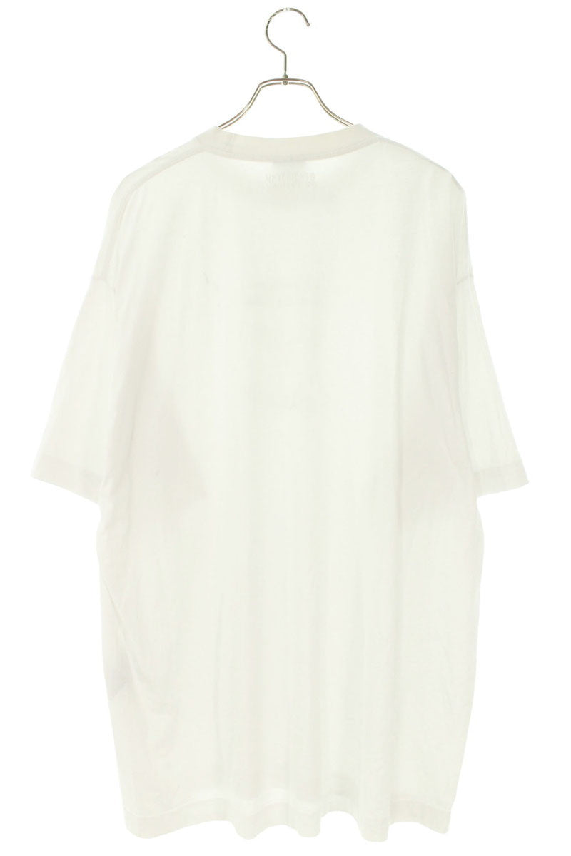 Vetements Front Print Shirt White Size XS