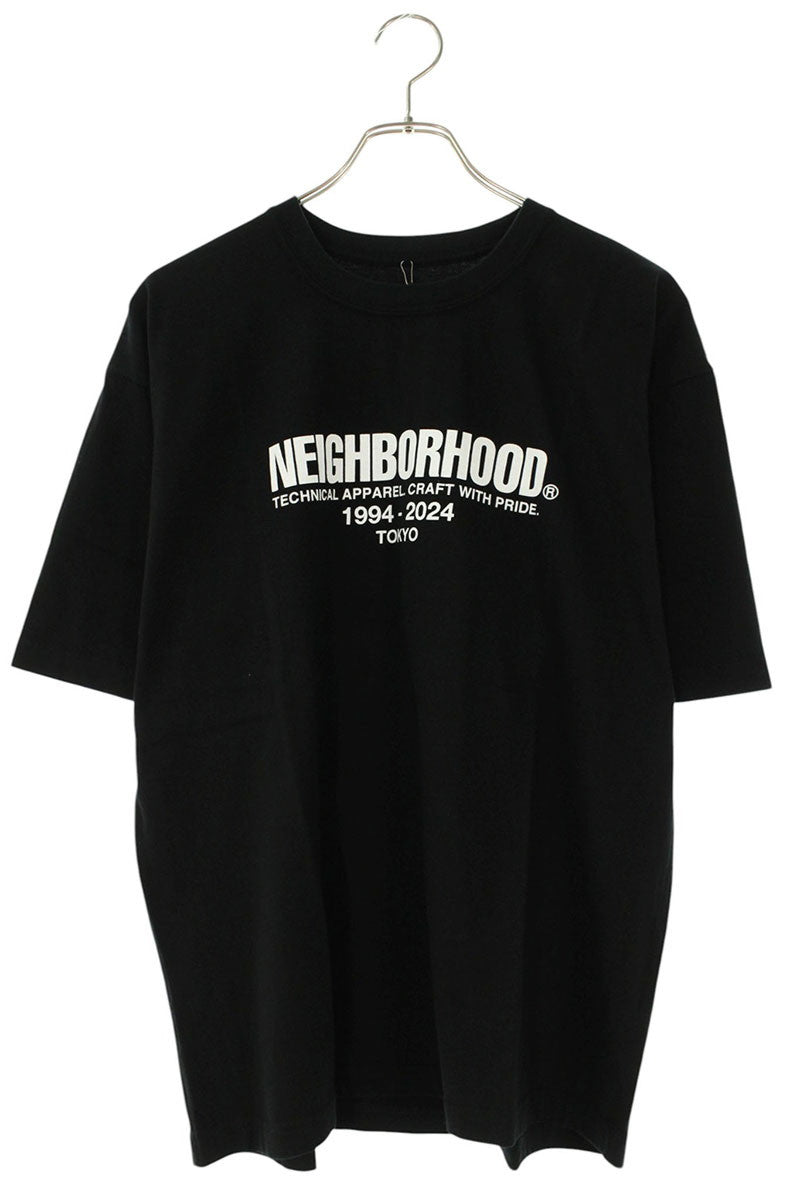 NEIGHBORHOOD Logo Print T-Shirt Black Size M
