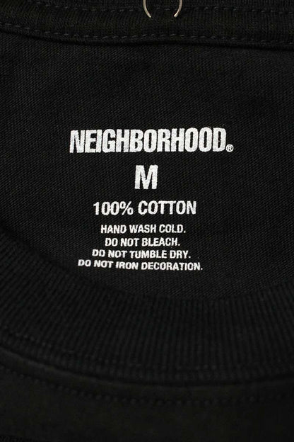NEIGHBORHOOD Logo Print T-Shirt Black Size M
