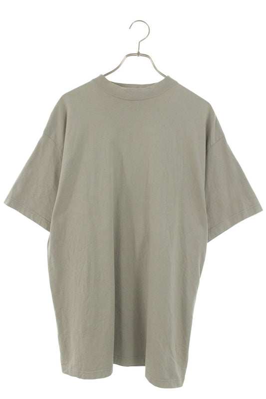 BALENCIAGA Hem Logo Oversized T-Shirt Beige Size 1