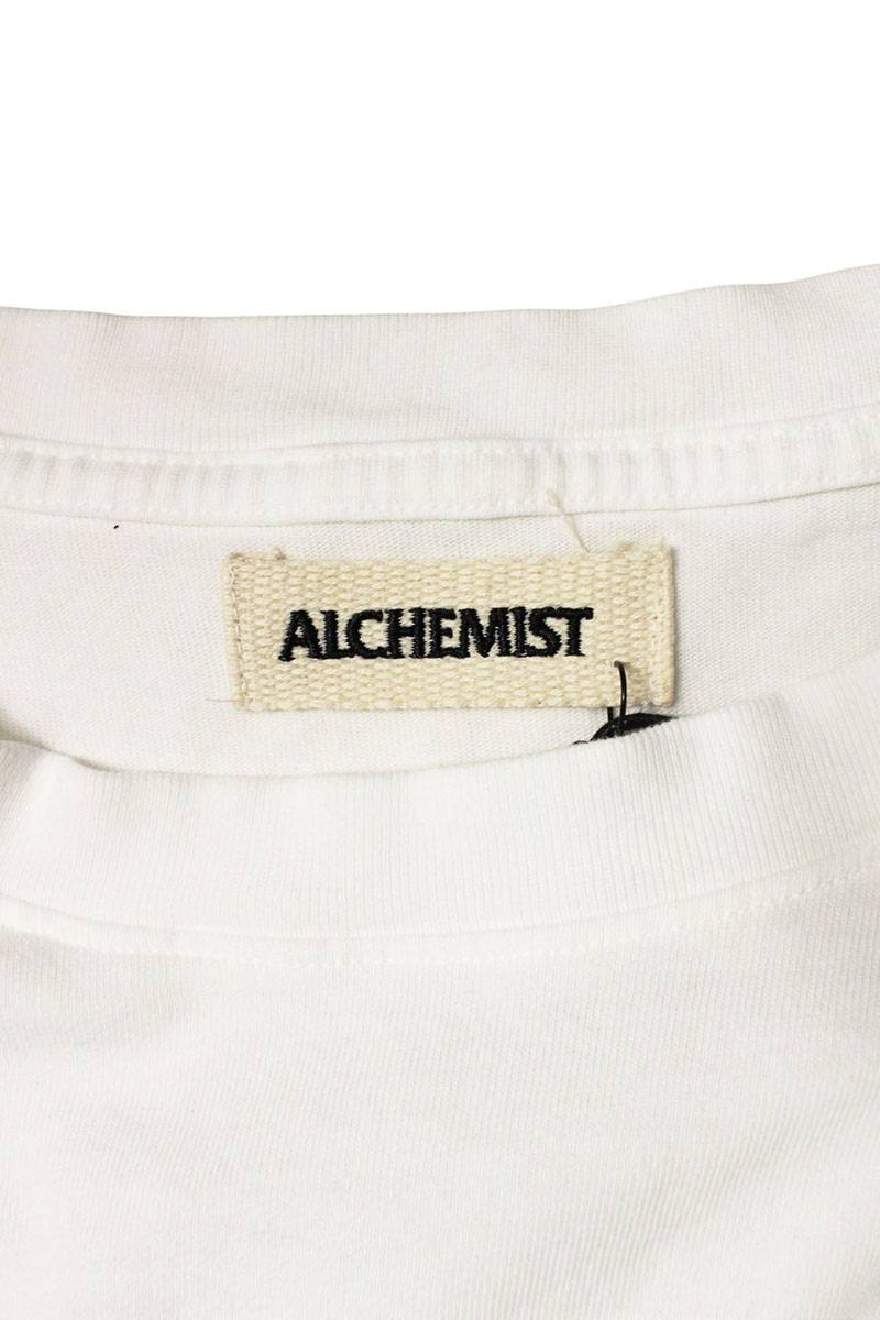 ALCHEMIST Ripped Logo T-shirt White Size XXL