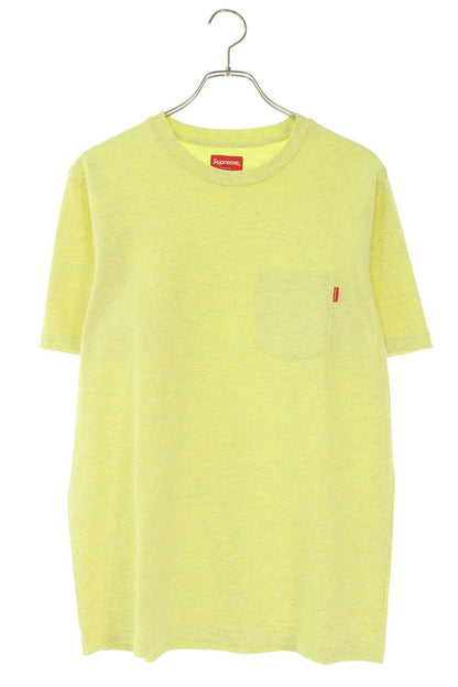SUPREME Pocket T-Shirt Yellow Size S