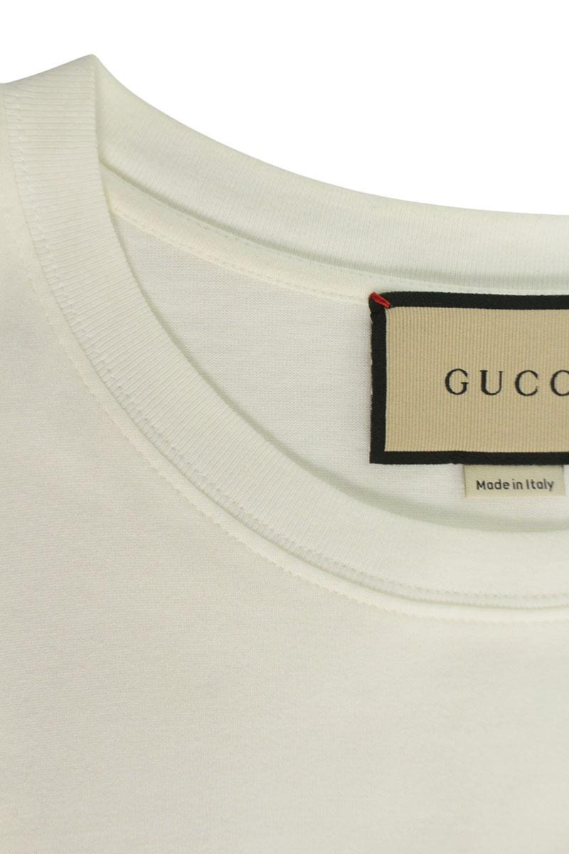 GUCCI 20SS Logo Print T-shirt White Size XS