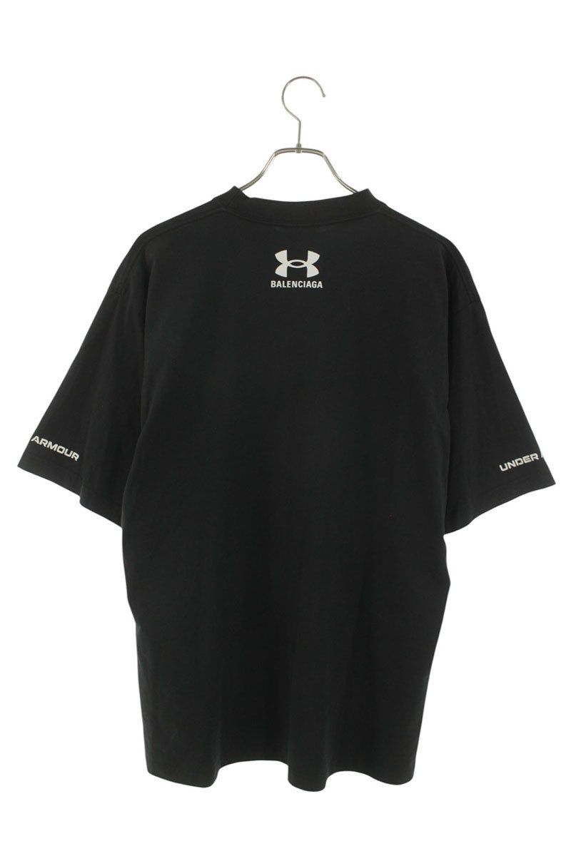 BALENCIAGA x Under Armour Logo Print T-Shirt Black Size XS