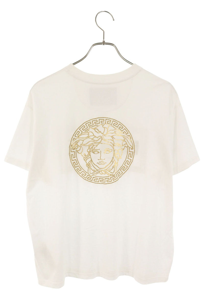 Fendi x Versace 22SS Logo Embroidered Print T-Shirt Size XS