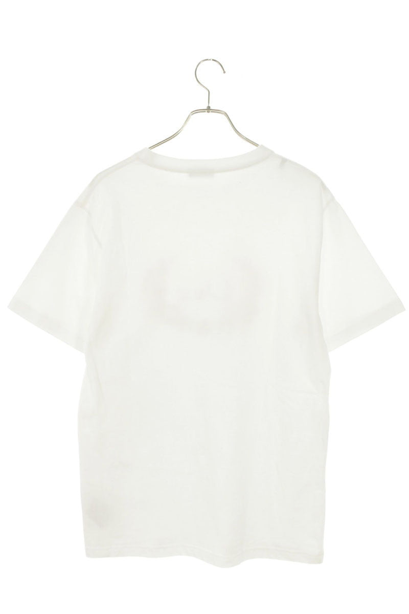 DIOR Logo Embroidery T-shirt White Size S