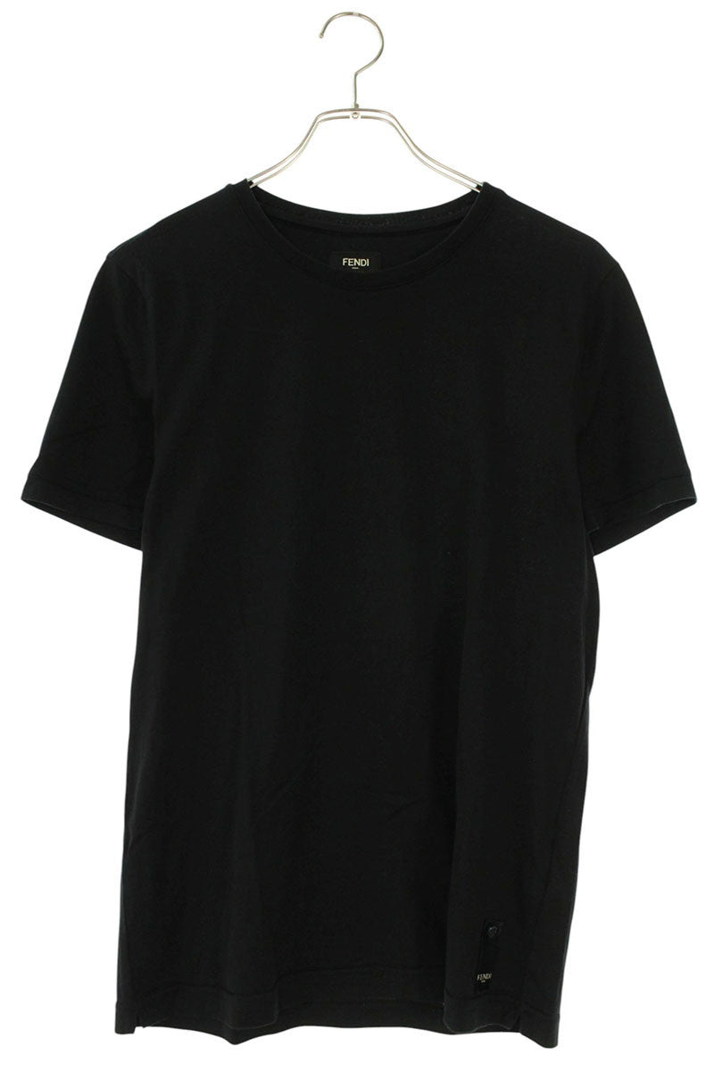 FENDI Back Plate Logo T-shirt Black Size XS