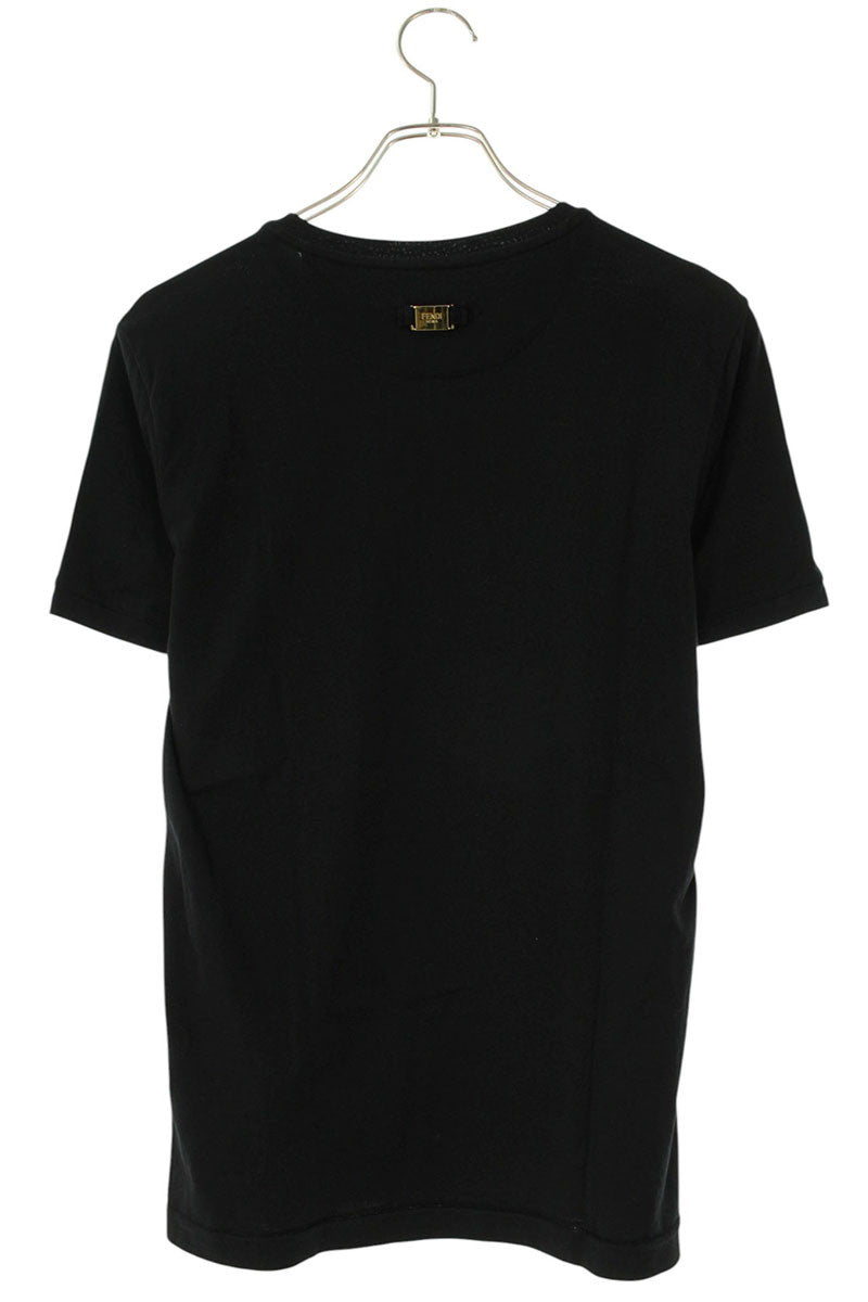 FENDI Back Plate Logo T-shirt Black Size XS