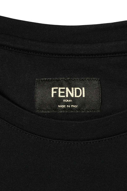 FENDI Back Plate Logo T-shirt Black Size XS