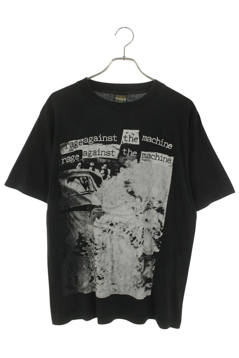 VINTAGE RATM Double Sided Print T-shirt Black Size M