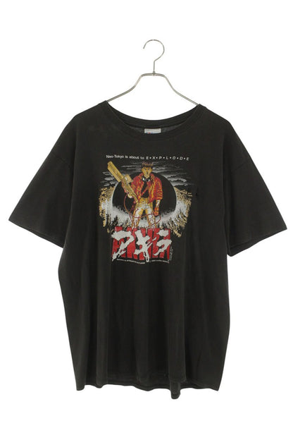 VINTAGE Character Print T-shirt Black Size XL
