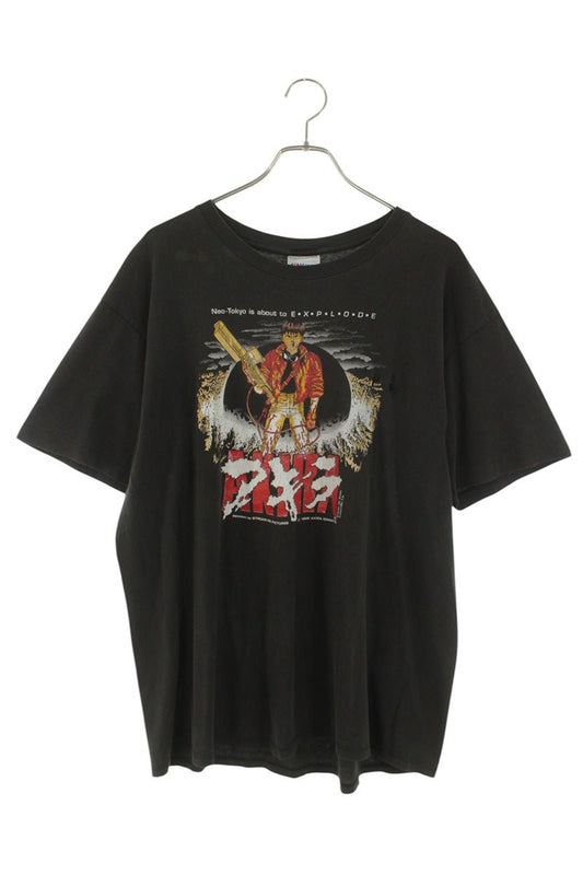 VINTAGE Character Print T-shirt Black Size XL