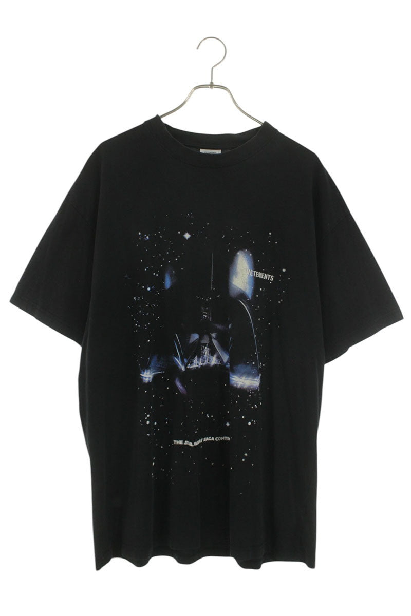 VETEMENTS Character Print Oversized T-Shirt Black Size XS